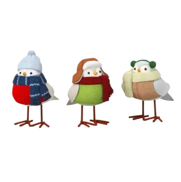 NEW 3 pc Mini  Featherly Friends Bird Set Wondershop - Picture 2 of 8